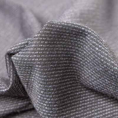 Black twill jacquard knit fabric
