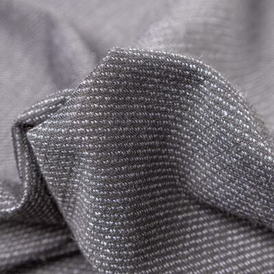 Schwarzer Twill-Jacquard-Strickstoff