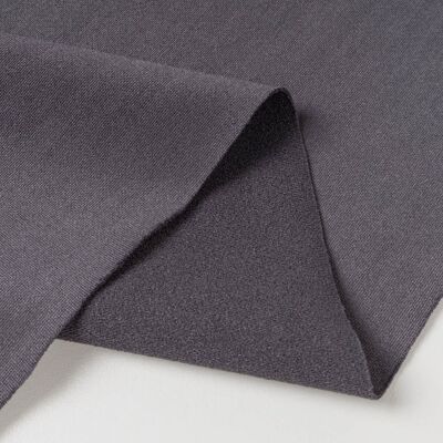 Tissu crêpe néoprène gris anthracite