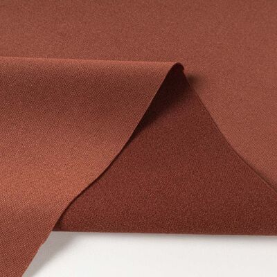 Terracotta crepe Neoprene fabric