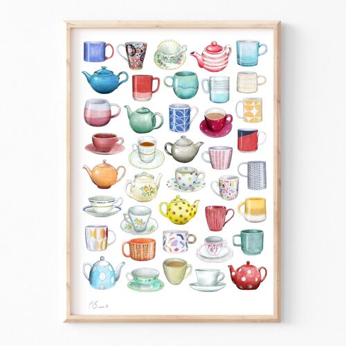 Tea - A3 illustration print