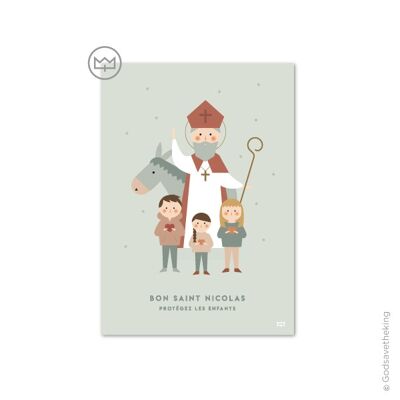 Carte Saint Nicolas et les enfants sages