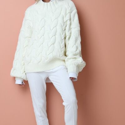 FLORES KNIT Ivory