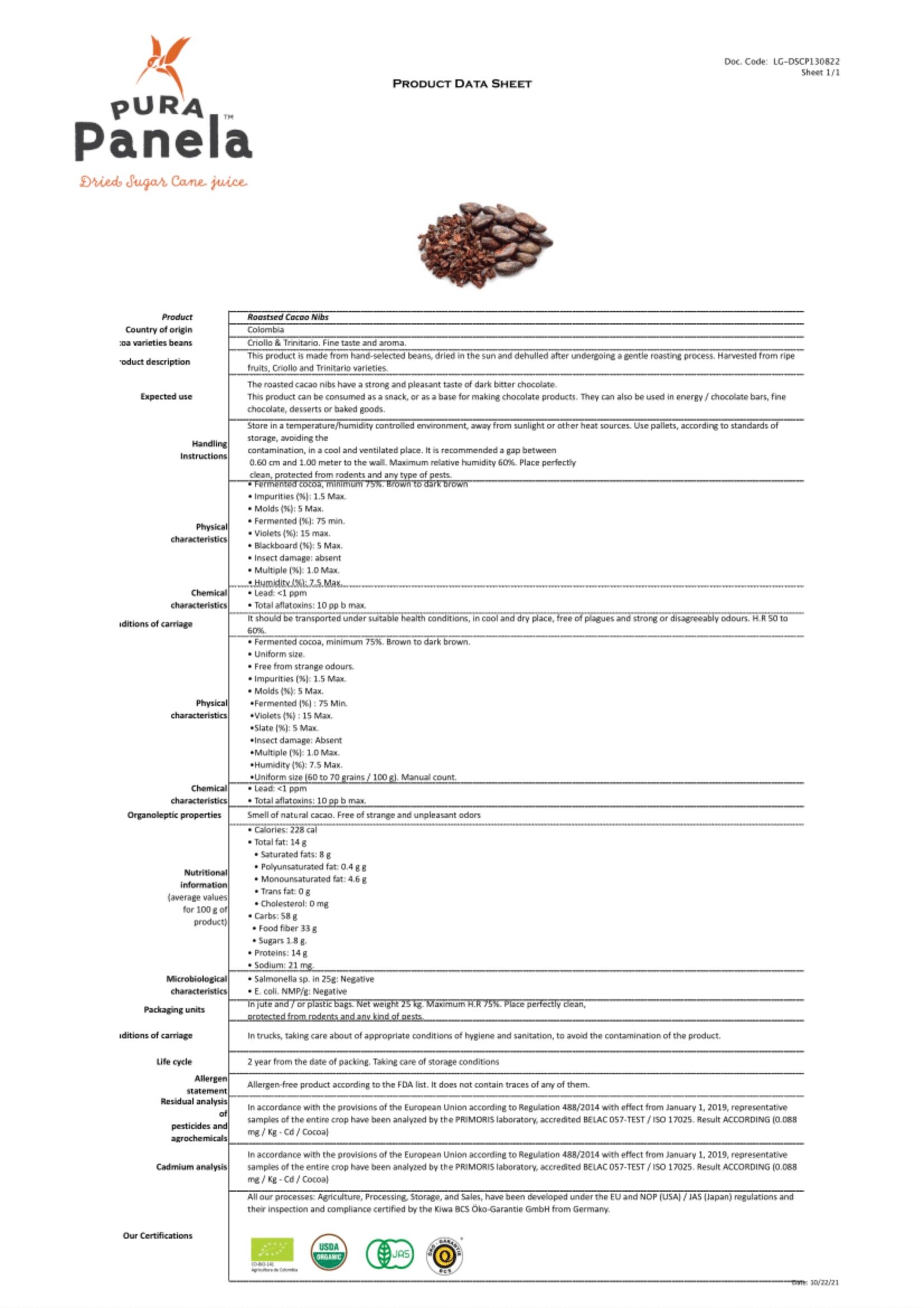 Roasted Cacao Nibs