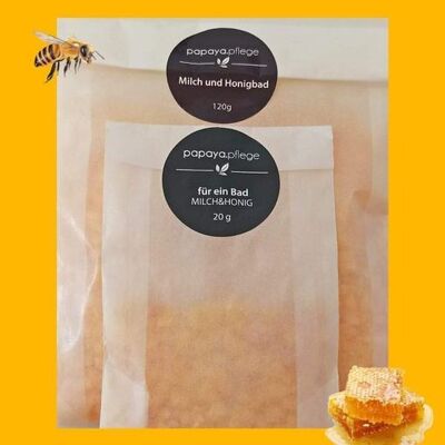 Bath additive milk and honey, palm oil-free, 20g