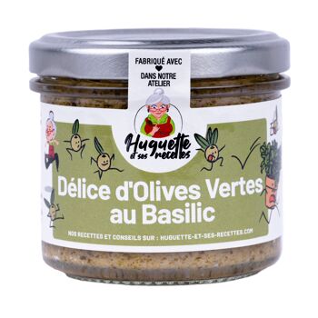 Délice d'olives vertes au basilic