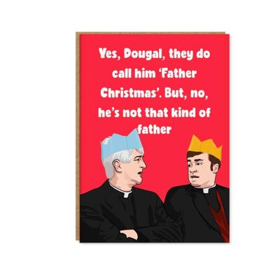 Tarjeta de Navidad Padre Ted