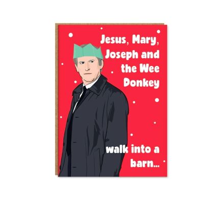 Cartolina di Natale di linea di dovere
