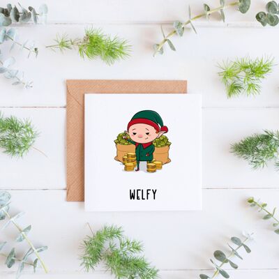 Welfy, carte de Noël