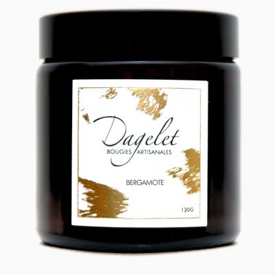 Bergamot scented candle - 120 Gr -