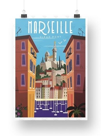 Carte postale Marseille rue de la loge