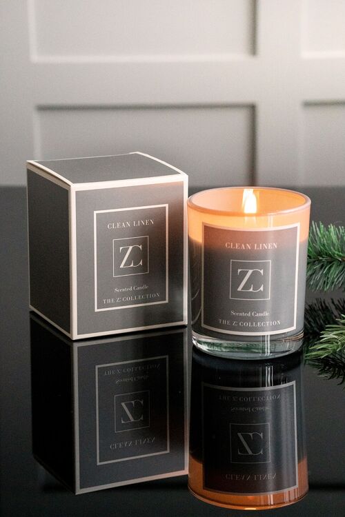 Scented Candle Clean Linen, The Z Collection