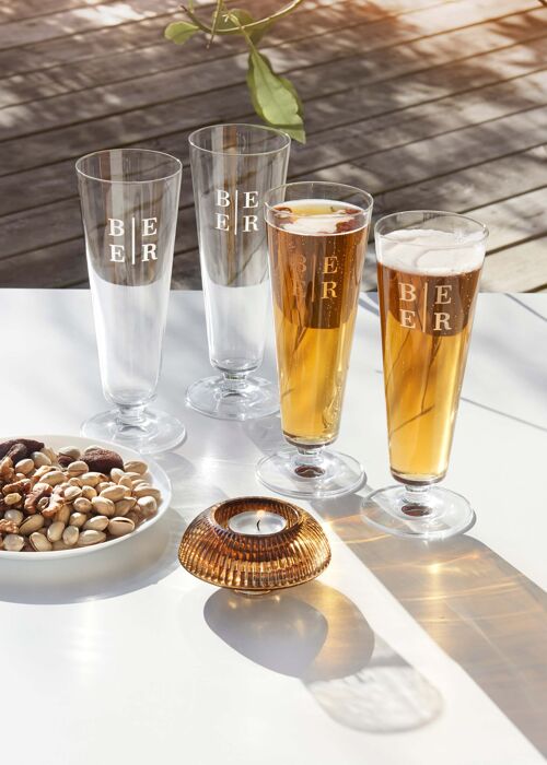 4-p beer glass Brooklyn