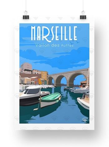Carte postale Marseille vallon des auffes