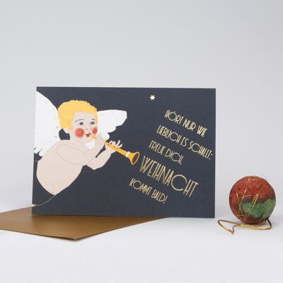 Weihnachtskarte »Freue Dich Weihnacht kommt bald!«