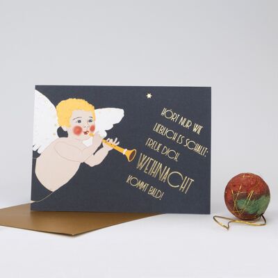 Weihnachtskarte »Freue Dich Weihnacht kommt bald!«