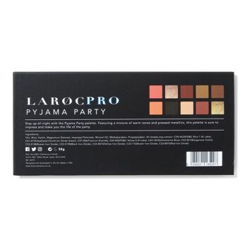 LaRoc PRO - Palette d'ombres à paupières Pyjama Party (10 pièces) 6