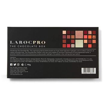 LaRoc PRO - La palette de fards à paupières Chocolate Box (26pc) 9