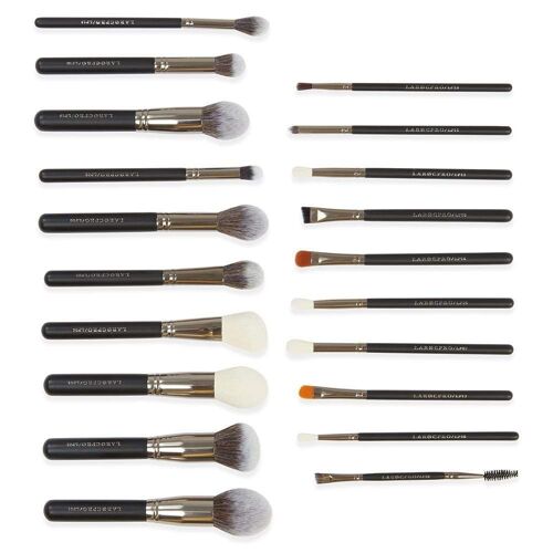 LaRoc PRO -Master Luxe 20 Piece Makeup Brush Set - With Bag (20pc) -