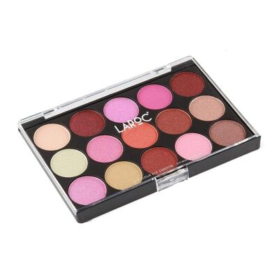 LaRoc 15 Colour Eyeshadow Palette - Pink Shimmer