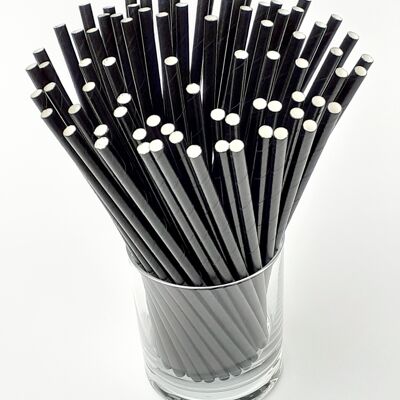 Black paper straws - 5000