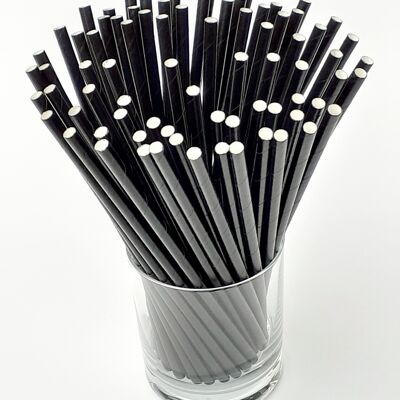 Black paper straws - 5000