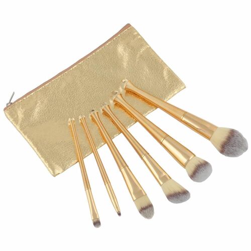 LaRoc 6pc Gold Brush Set (With Bag)
