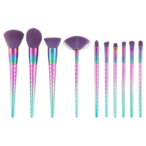 LaRoc 10pc Diamond Brush Set (Rainbow)