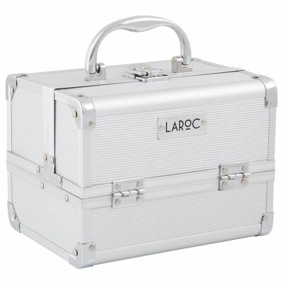 LaRoc Makeup case - (with mirror) - Silver