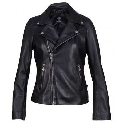 NANCY perfecto-style leather jacket