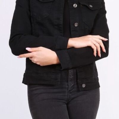 Veste en jean noir Mega Stretch G Smack