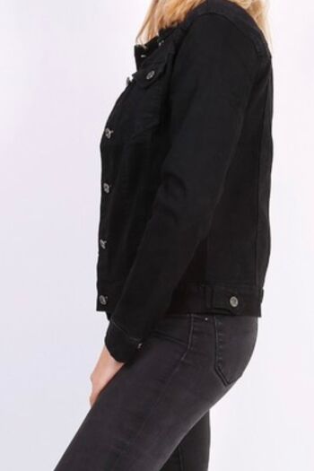 Veste en jean noir Mega Stretch G Smack 3