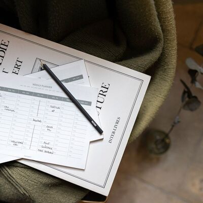 Organizzatore settimanale per il ritorno a scuola, regalo per uomo