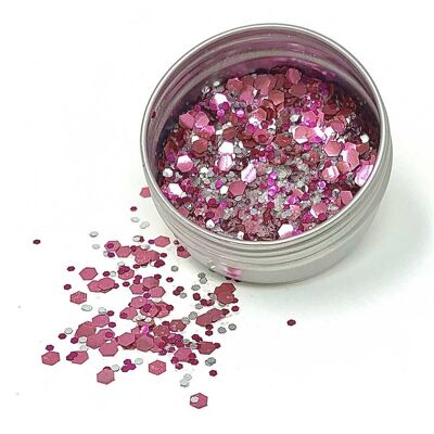 Pink Unicorn Biodegradable Glitter for Cosmetics & Crafts__100g