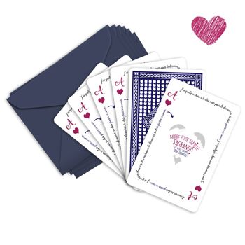 Cartes à gratter annonce grossesse | Notre famille s'agrandit | Lot de 5 cartes et enveloppes 1