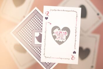 Cartes à gratter annonce grossesse | C'est une fille | Lot de 5 cartes et enveloppes 6