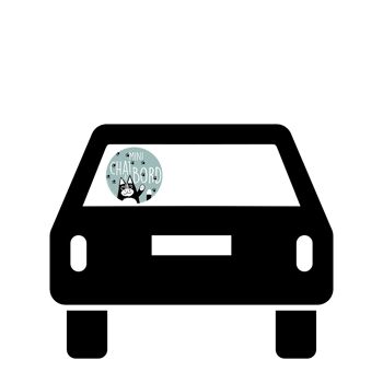 Stickers voiture bébé à bord | Mini Chat A Bord 2