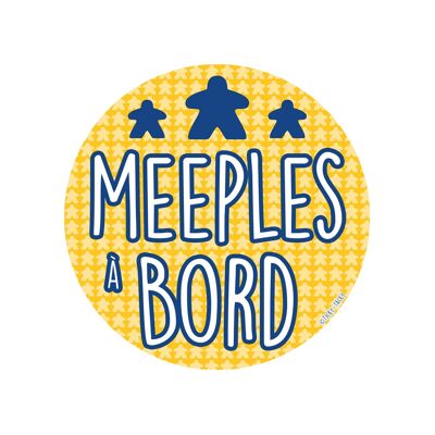 Adesivi per auto bambino a bordo | Meeples a bordo