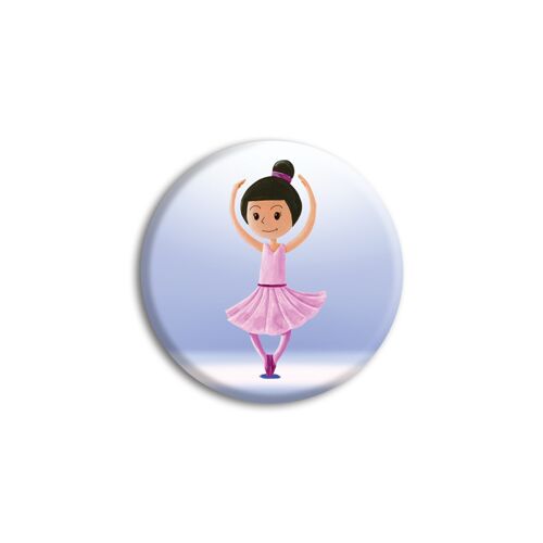 6 badges pour enfants | Thème anniversaire danseuse