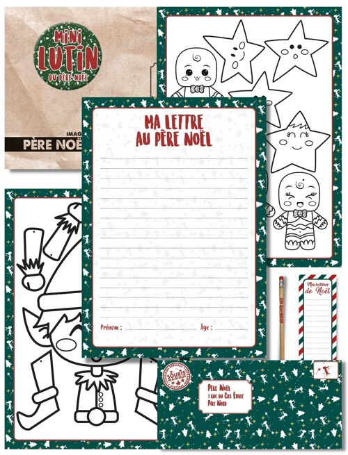 ★ Kit pour écrire sa lettre au Père Noël | Version étoiles