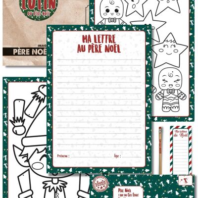 ★ Kit to write your letter to Santa Claus | Star version