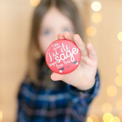 ★ Maxi Christmas Badge | This year I have been very, very, very good | red version