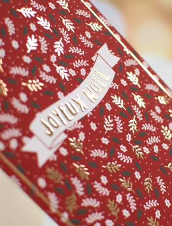 ★ Lot de 5 cartes de vœux pour Noël | Cartes postales version Joyeux Noël  | Cartes de vœux enveloppes comprises 9