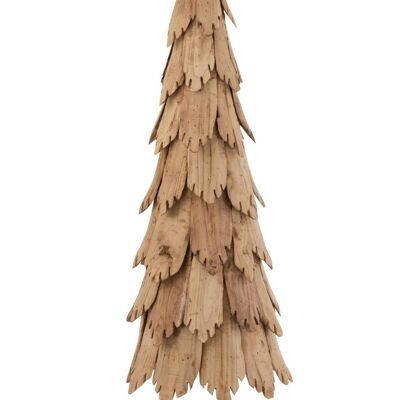 Arbol de navidad trozos de madera natural large