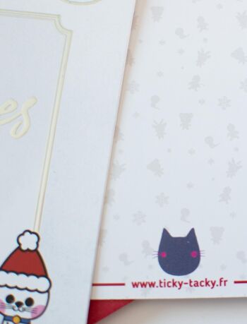 ★ Lot de 5 cartes de vœux pour Noël | Cartes postales version polaire | Cartes de vœux enveloppes comprises 6