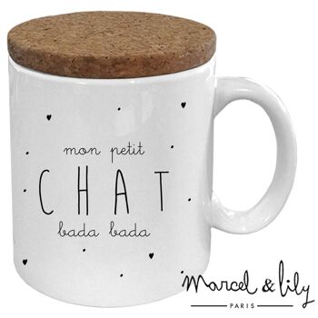 Mug céramique - message - Petit chat bada bada 1