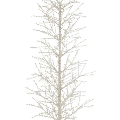 Arbol desnudo+led+perla metal blanco extra large