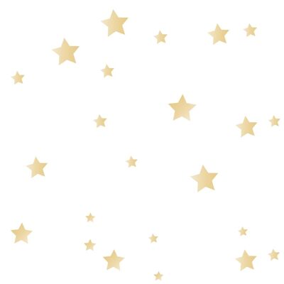 Wandaufkleber mit goldenen Sternen