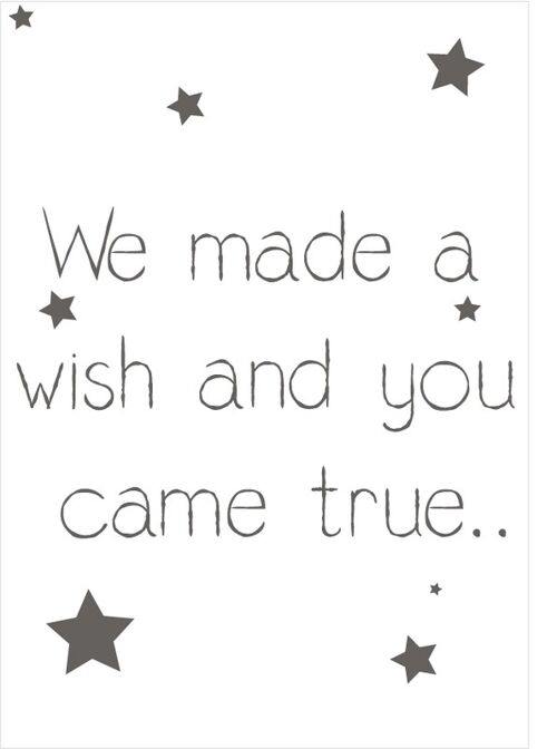 We made a wish.... - Poster -  A4