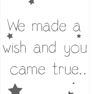 We made a wish.... - Poster - A4